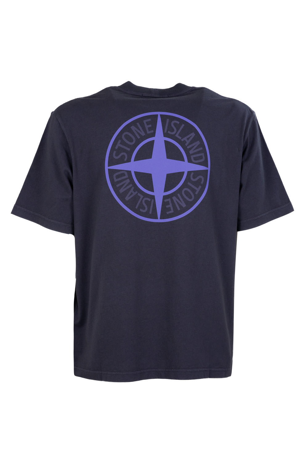 Stone Island T-shirt in jersey di cotone con stampa