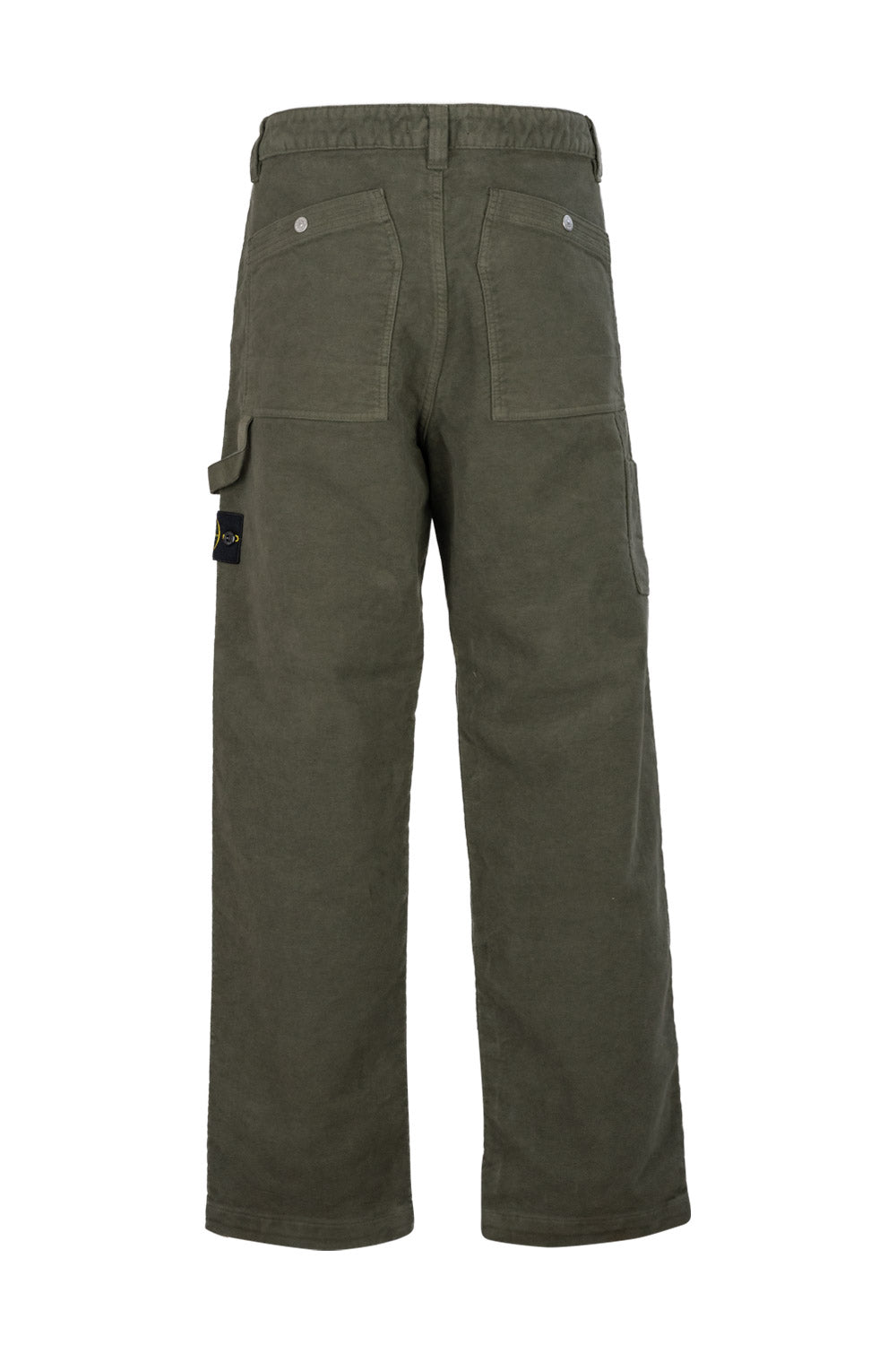 Stone Island pantaloni a gamba dritta in fustagno di cotone