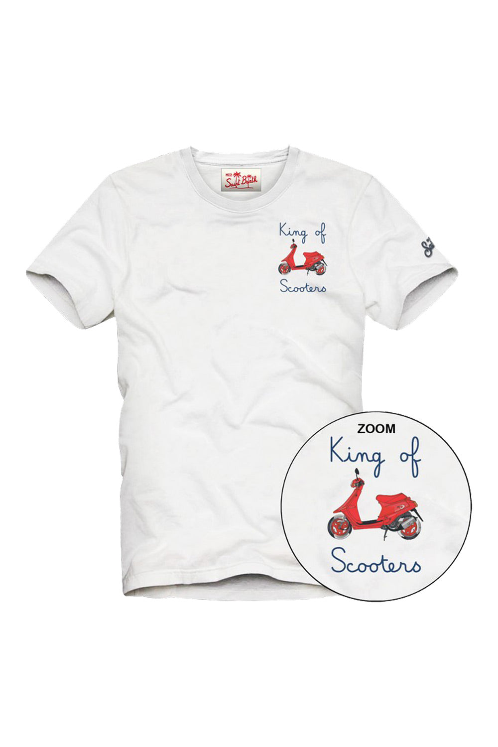 MC2 Saint Barth T-shirt in jersey di cotone con ricamo