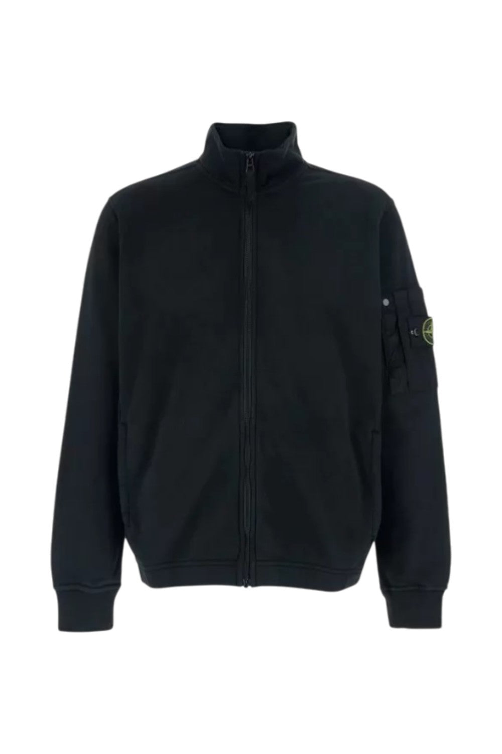 Stone Island felpa in cotone con cerniera