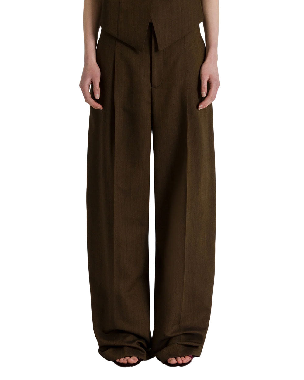 Pantalone Alberta Ferretti donna A0303 6639 marrone