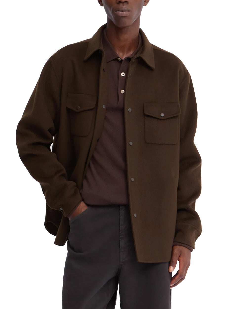 Overshirt ASPESI uomo CE11P517 Marrone
