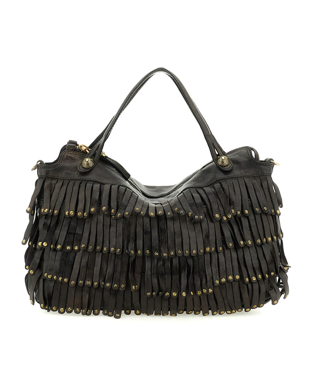 Borsa Campomaggi donna C042520ND X3142 Orbetello grigia<BR/><BR/>