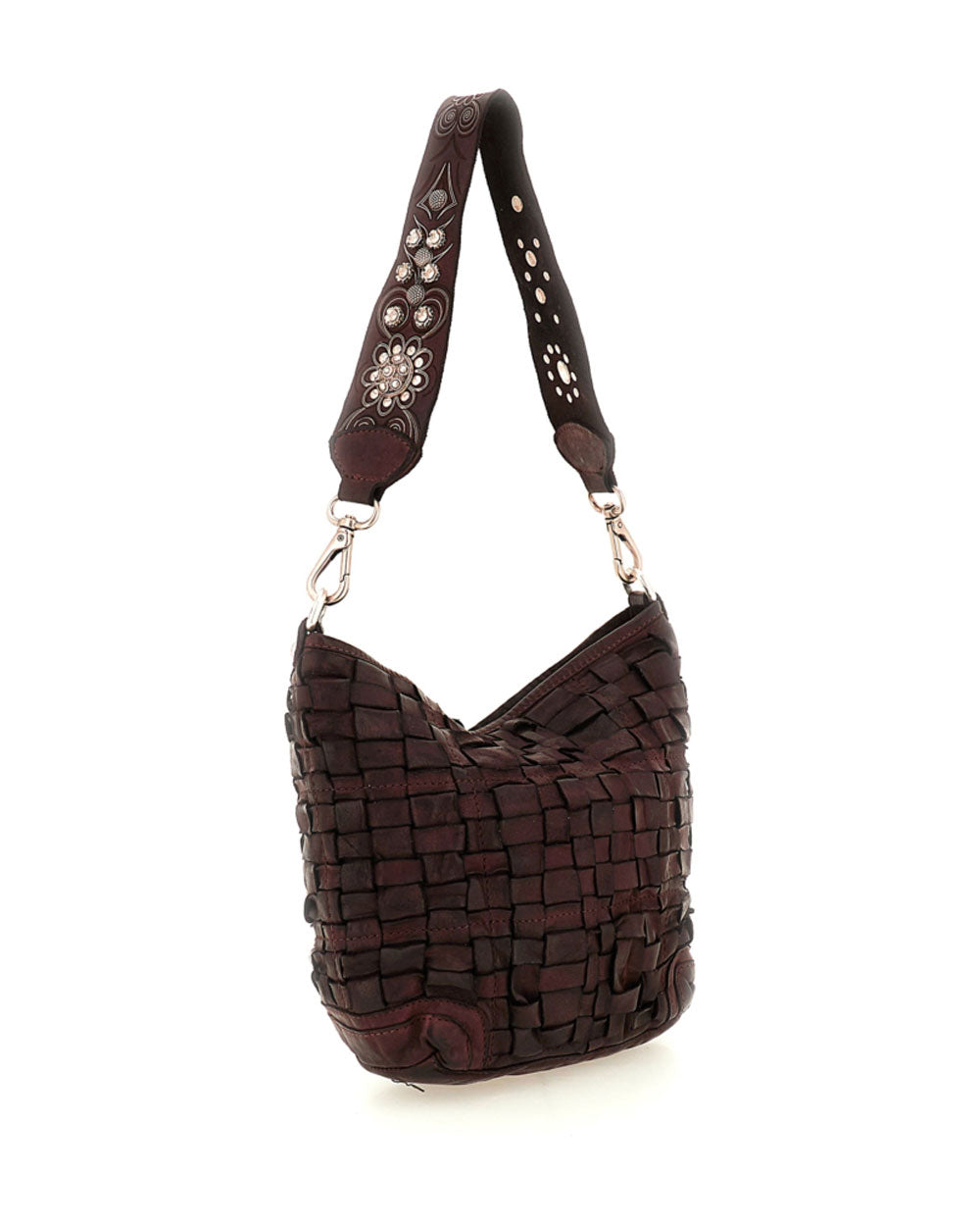 Borsa Campomaggi donna C043760ND X0019 Edera vinaccia<BR/>