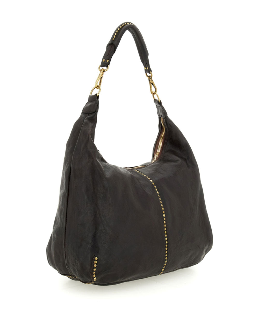 Borsa Campomaggi donna C045720ND X0007 Wanda Kura moro<BR/><BR/>