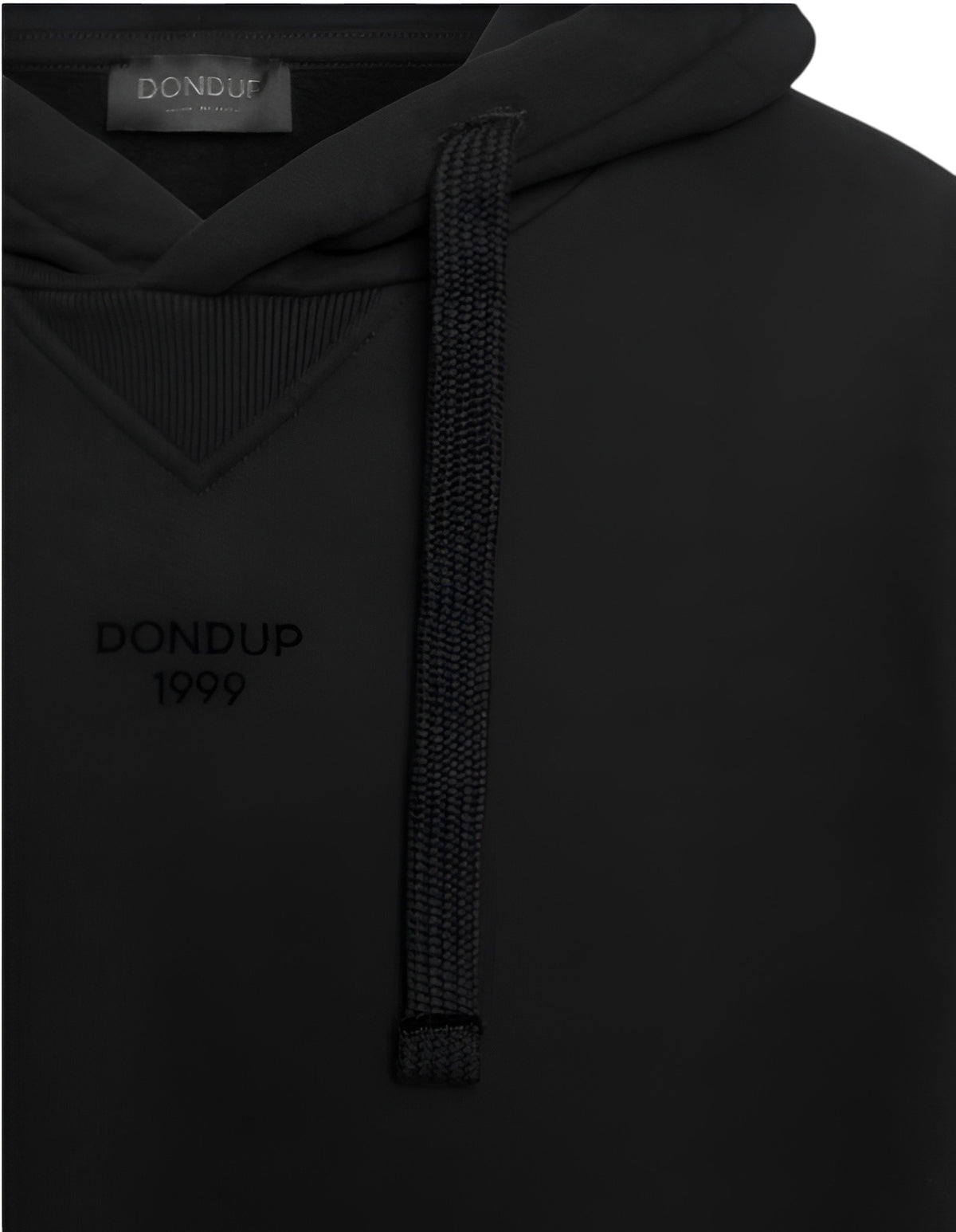 Felpa uomo Dondup UF777 KF0254U MZ8999 con cappuccio Nero
