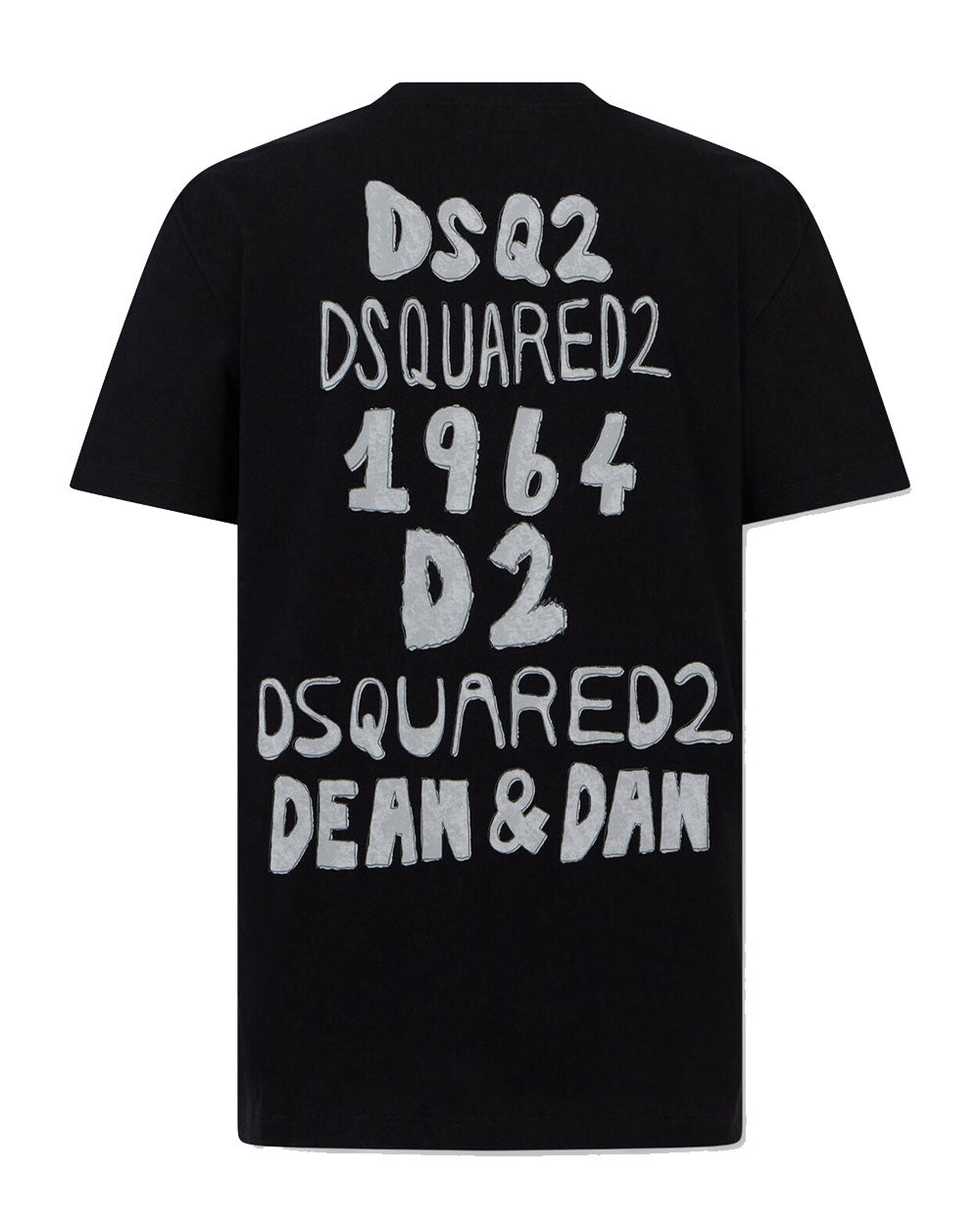 T-shirt Dsquared2 uomo S74GD1589D20033 nera <BR/>