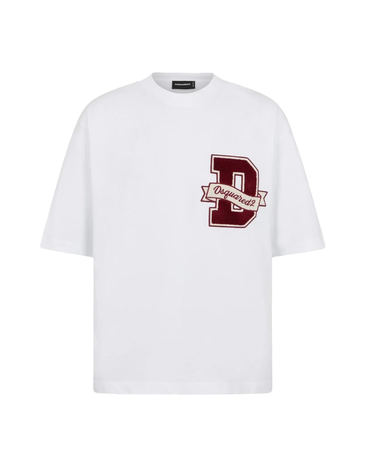 T-shirt Dsquared2 uomo S74GD1605-D20033100 bianca