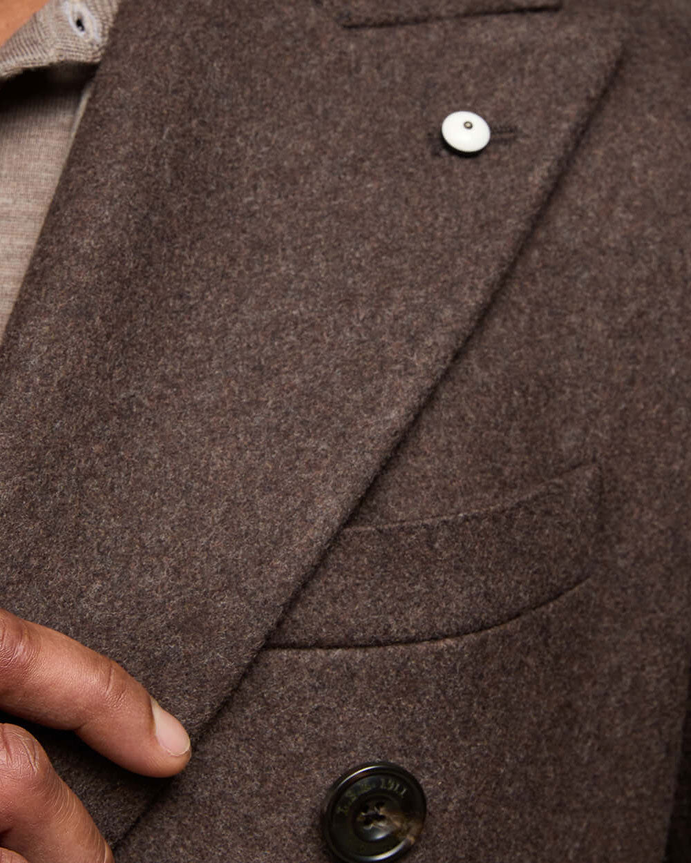 Cappotto L.B.M.1911 uomo 67503 7480 testa di moro