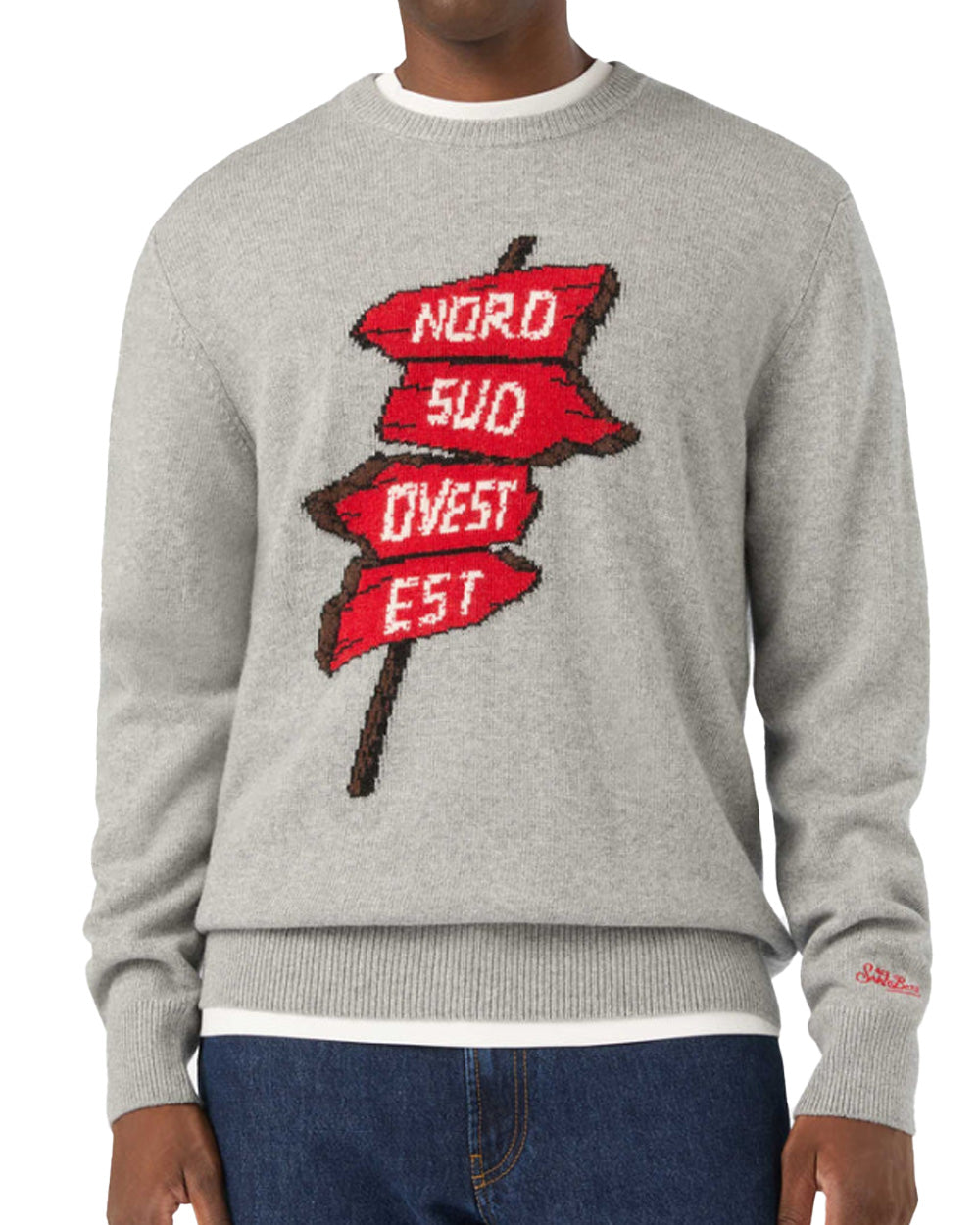 Maglione MC2 SAINT BARTH uomo HERON00676M Grigio