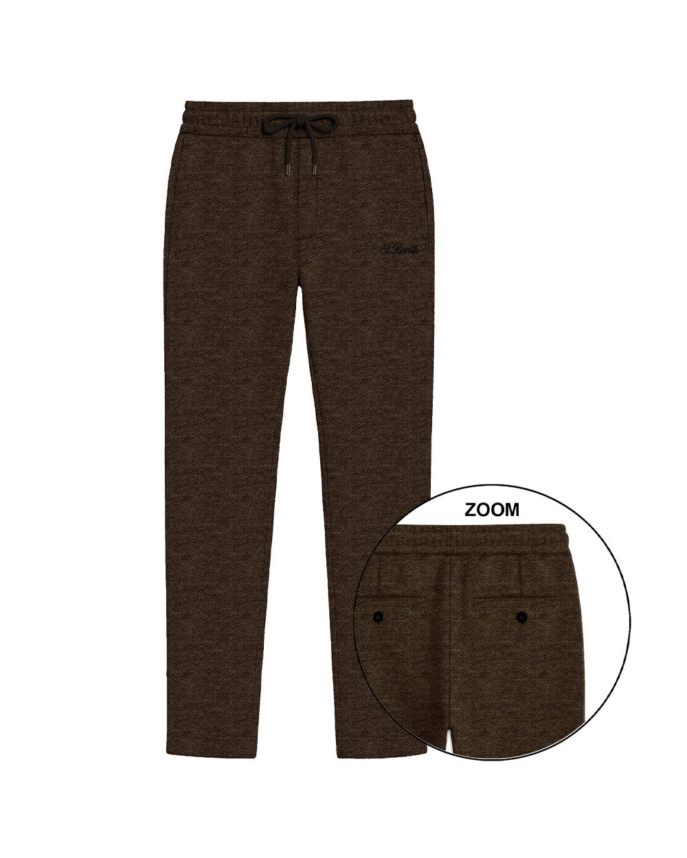 Pantalone MC2 SAINT BARTH uomo HOLTONHERRINGBONE00022M Dark brown