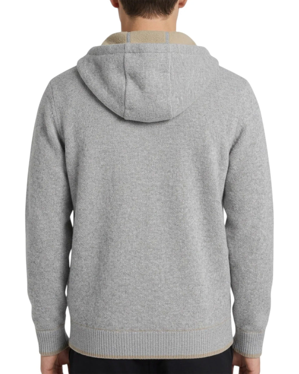 Felpa MC2 SAINT BARTH uomo RIDGEDOUBLEWOOL00287M Grigio