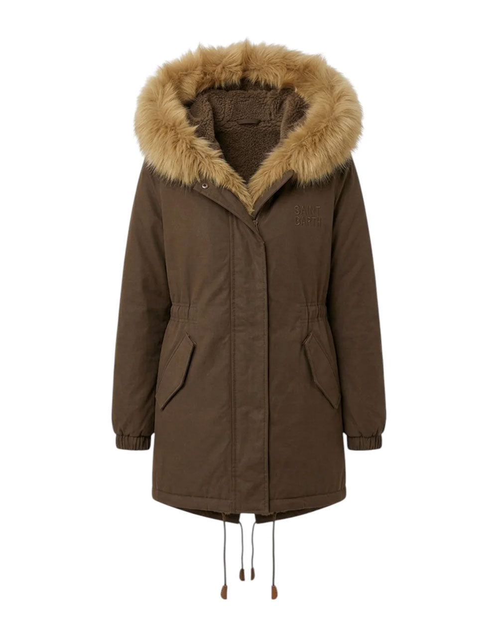 Parka Mc2 Saint Barth donna Brenna marrone<BR/>
