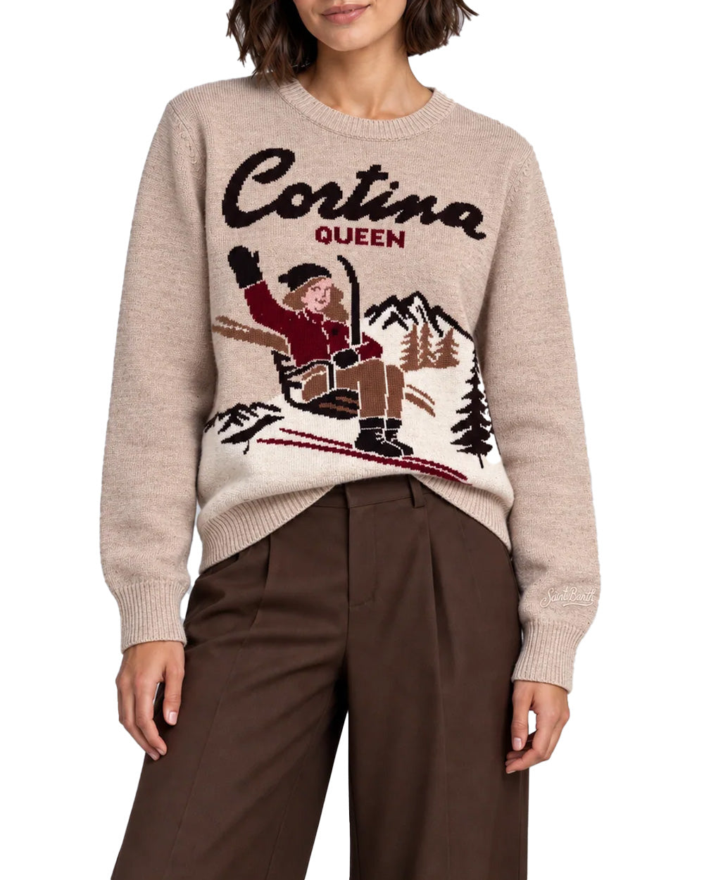 Maglione MC2 SAINT BARTH donna NEWQUEENC00234M Beige