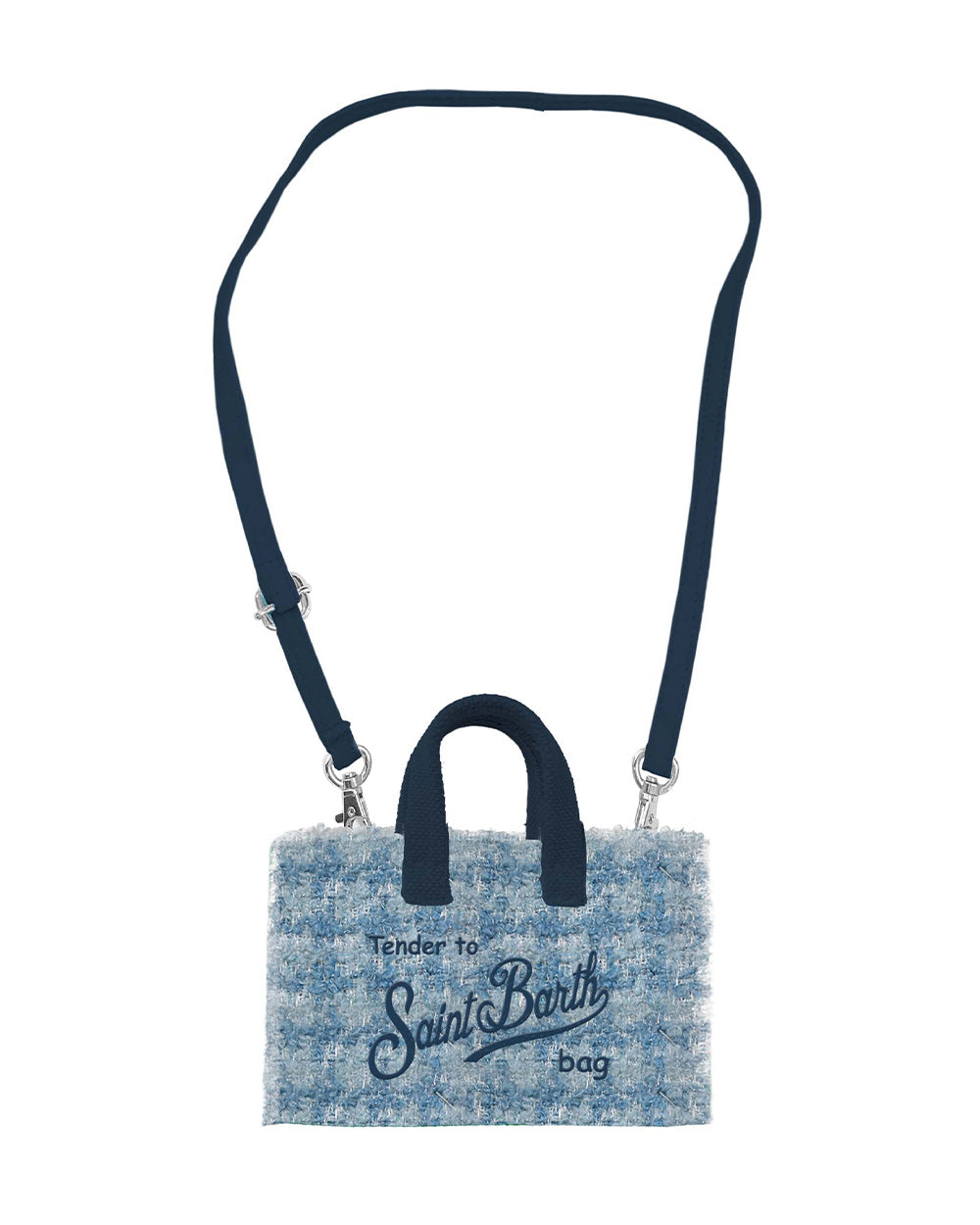 Phone bag MC2 SAINT BARTH donna PHONEBAGTWEED01823 Azzurra