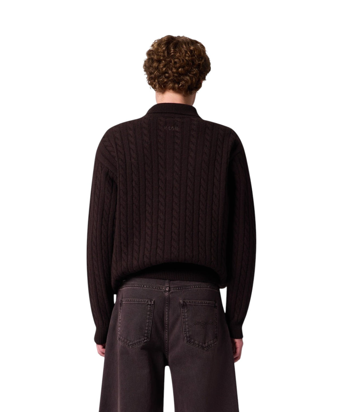 Polo uomo MSGM 4141MDM207 267758 30 Marrone