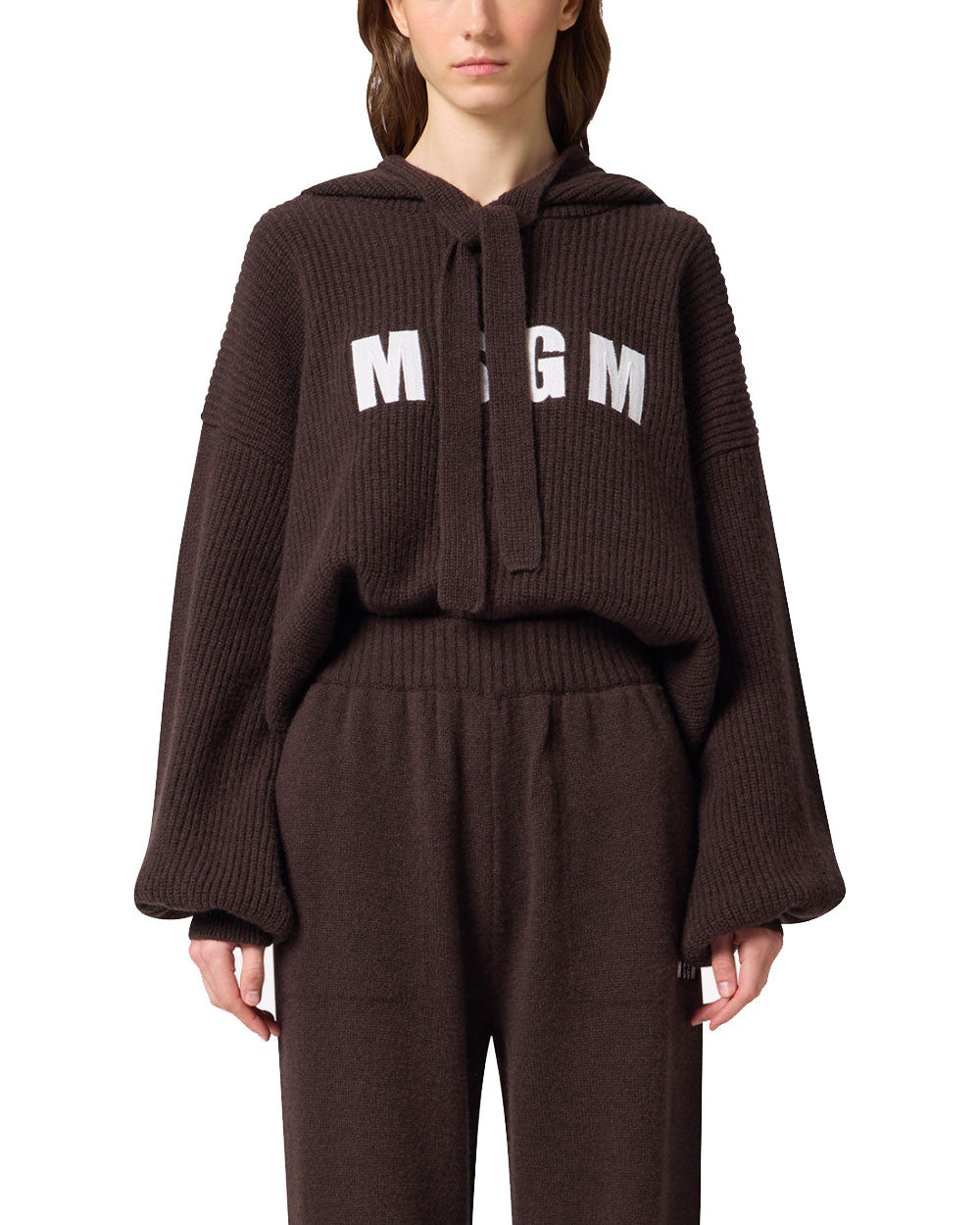 Maglia donna MSGM 4141MDM212 marrone