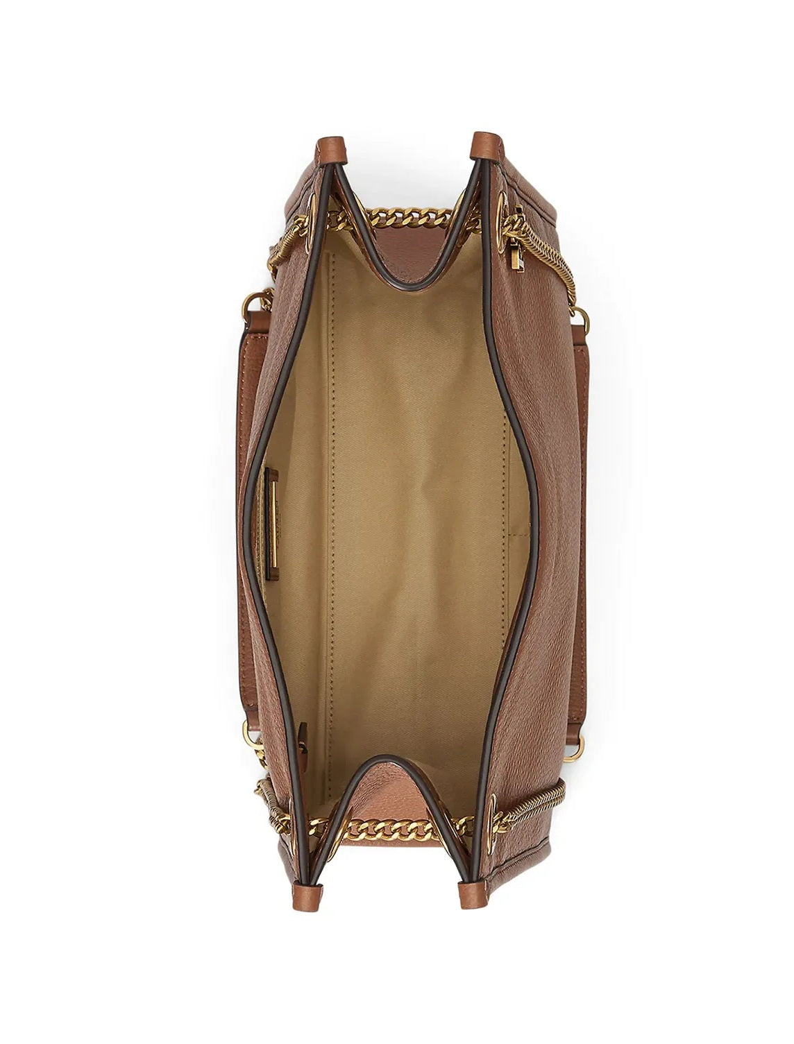 Borsa donna Lauren Ralph Lauren Bradley Medium Tan Marrone