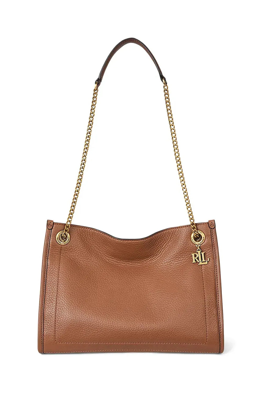 Borsa donna Lauren Ralph Lauren Bradley Medium Tan Marrone
