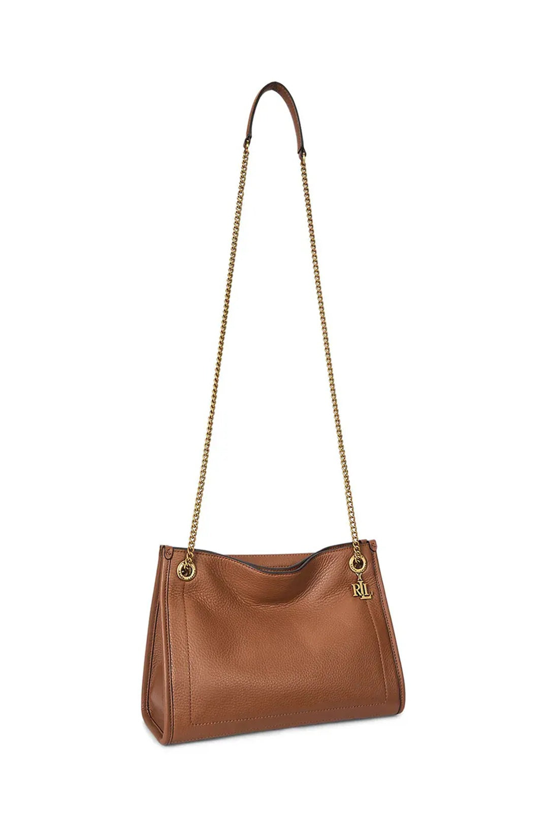 Borsa donna Lauren Ralph Lauren Bradley Medium Tan Marrone