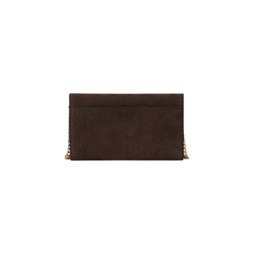Borsa donna Ralph Lauren Adair II Wallet on a Chain Marrone