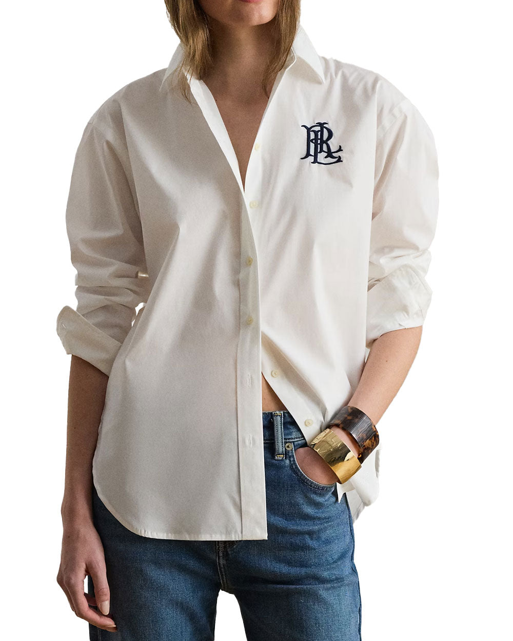 Camicia donna Polo Ralph Lauren 200932538 bianca<BR/>