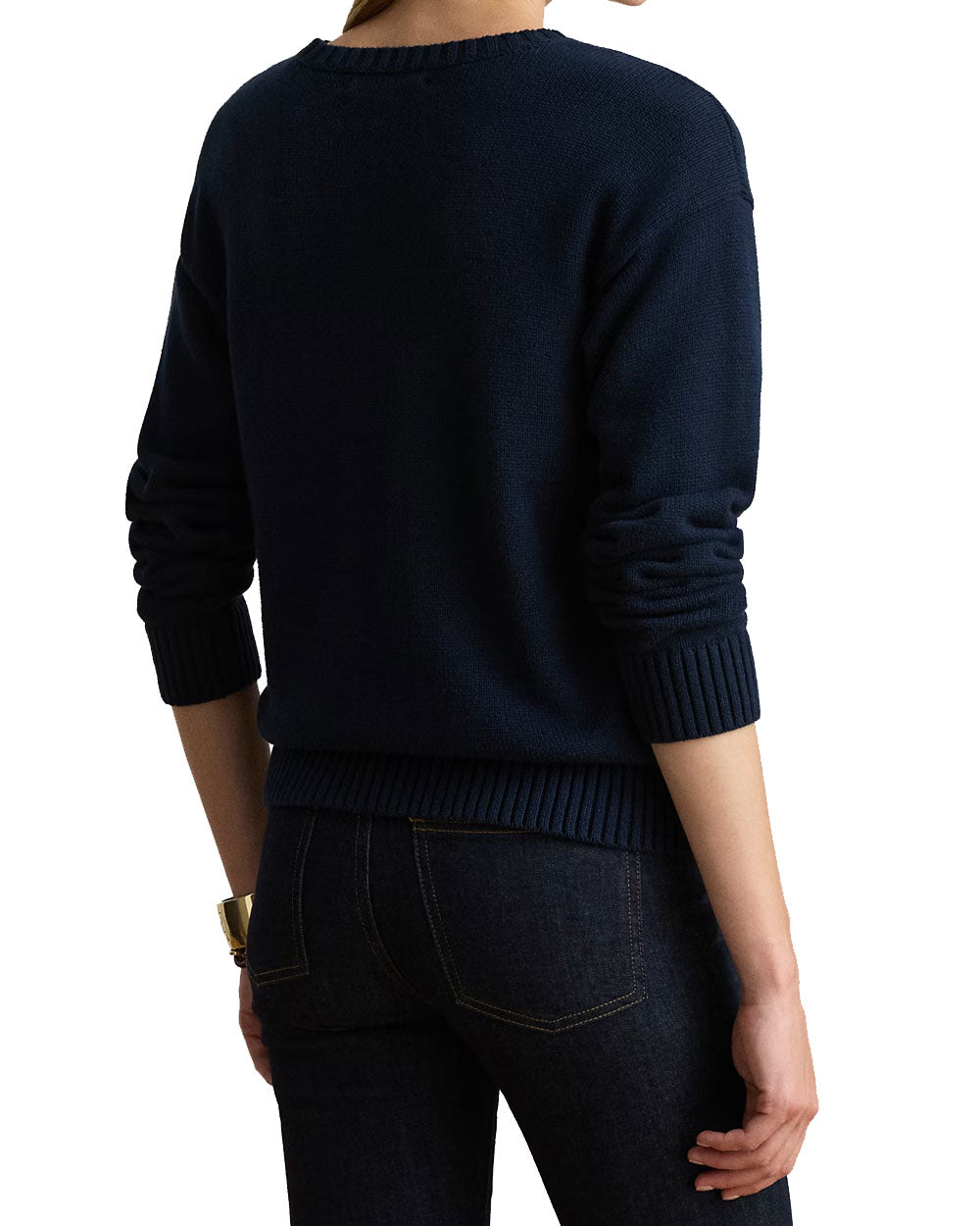Maglia donna Polo Ralph Lauren 200P14120 blu navy <BR/>