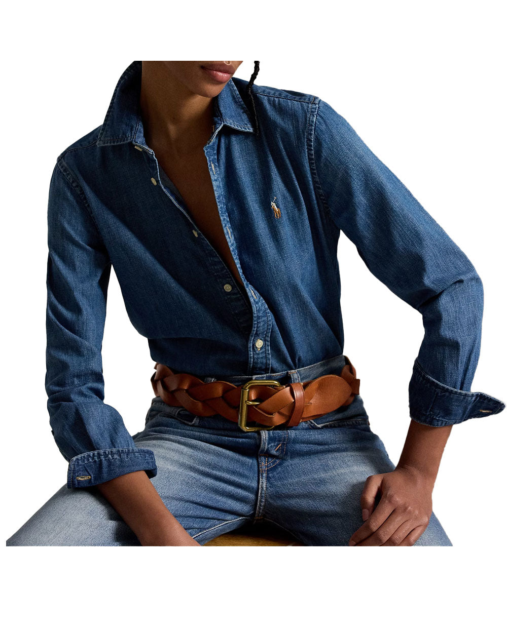 Camicia donna Polo Ralph Lauren 211969458 blu