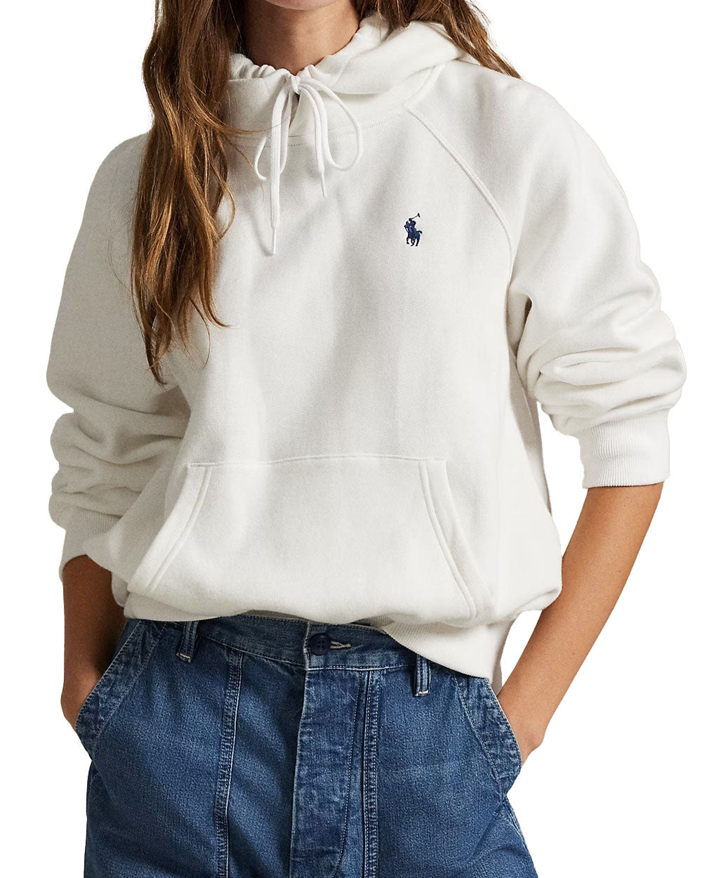 Felpa donna Polo Ralph Lauren 211971698 bianca