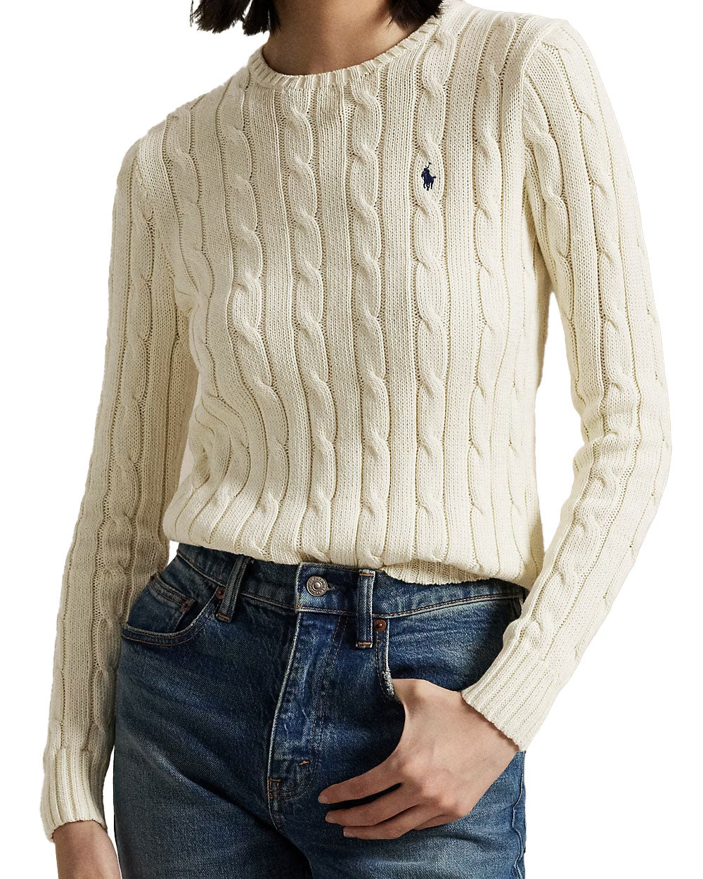 Girocollo donna Polo Ralph Lauren 211971865 crema