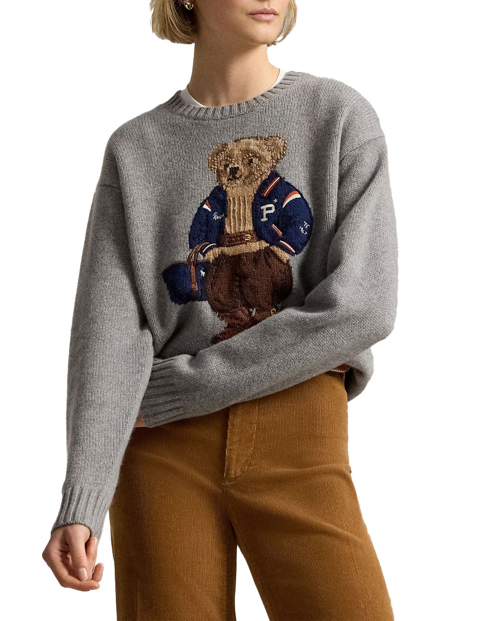 Maglia donna Polo Ralph Lauren 211B17771 grigia<BR/>
