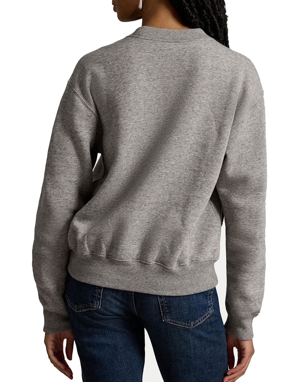 Felpa donna Polo Ralph Lauren 211B17788 grigia