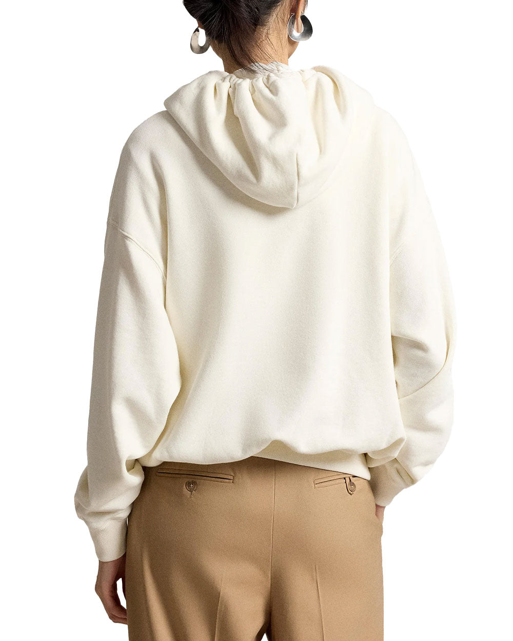 Felpa donna Polo Ralph Lauren 211B17799 crema