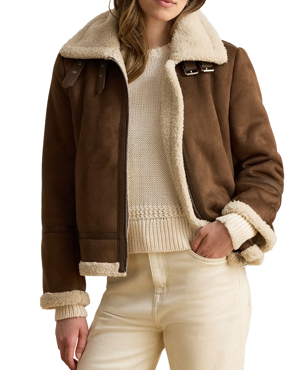 Cappotto donna Polo Ralph Lauren 297P04122 tabacco<BR/>