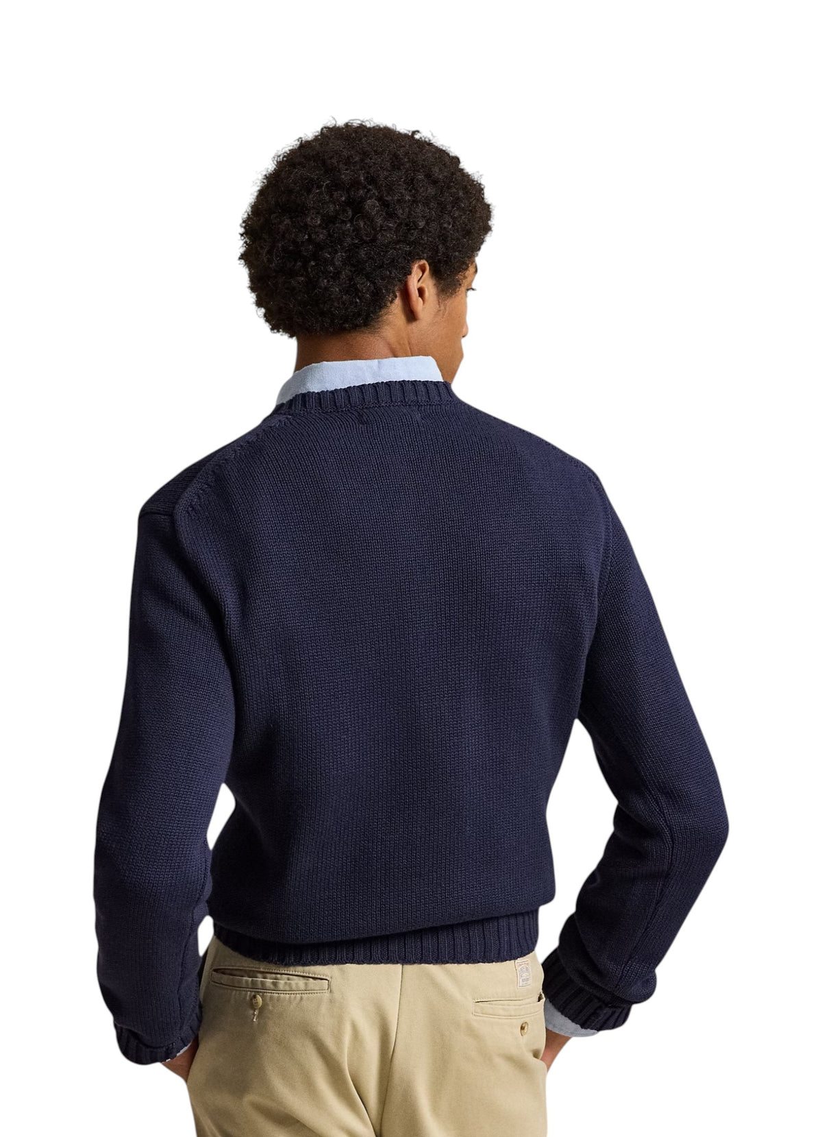 Maglia uomo Polo Ralph Lauren The Iconic Flag Jumper Blu Navy