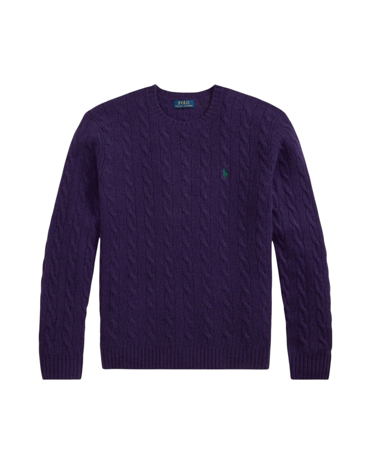 Maglia uomo Ralph Lauren 710876762502 a trecce Viola<BR/>