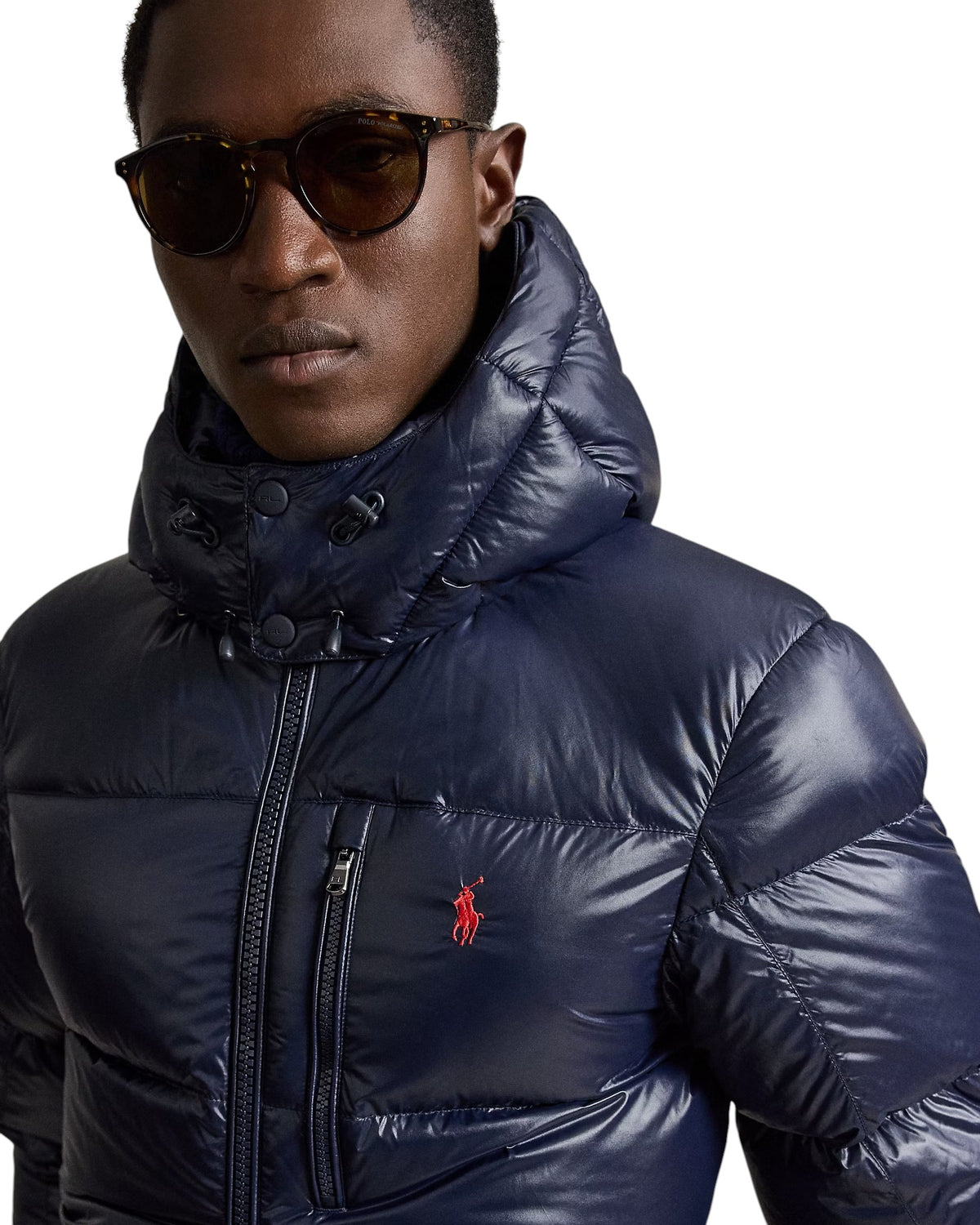 Piumino uomo Polo Ralph Lauren 710968281002 Gorham Glossy Blu Navy