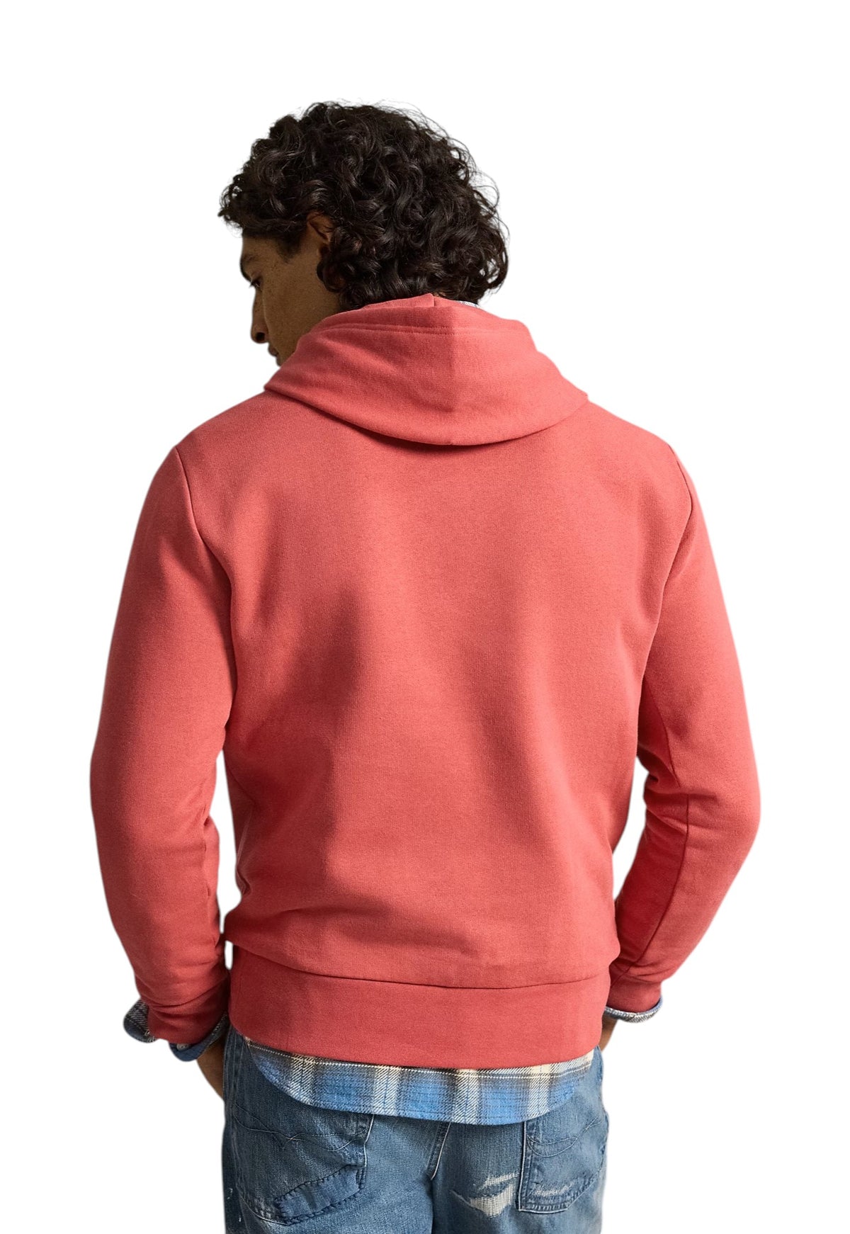 Felpa uomo Polo Ralph Lauren 710B26089002 con cappuccio Rosso
