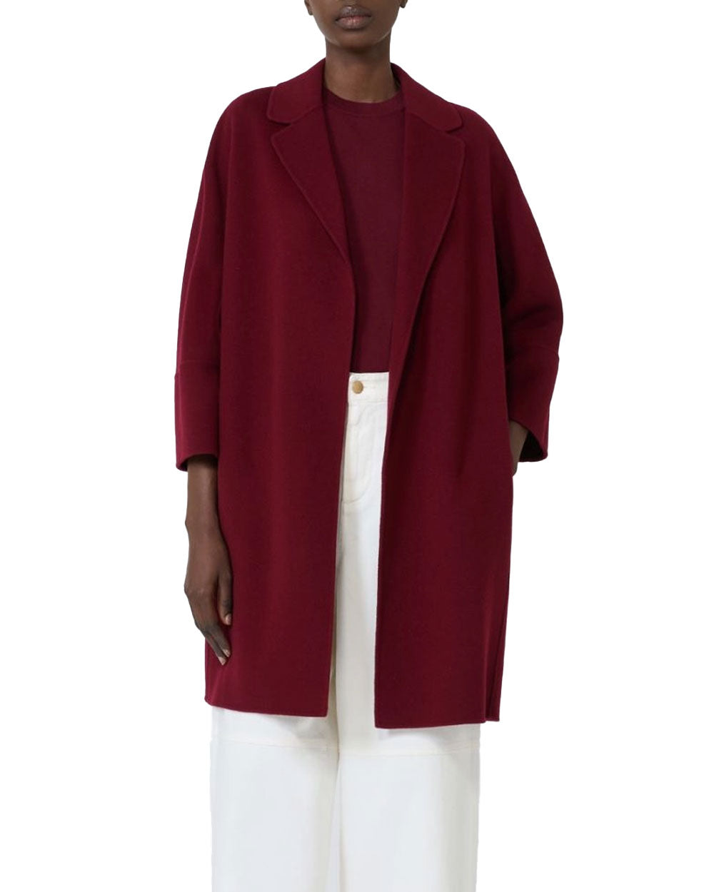 Cappotto 'S Max Mara donna ARONA bordeaux