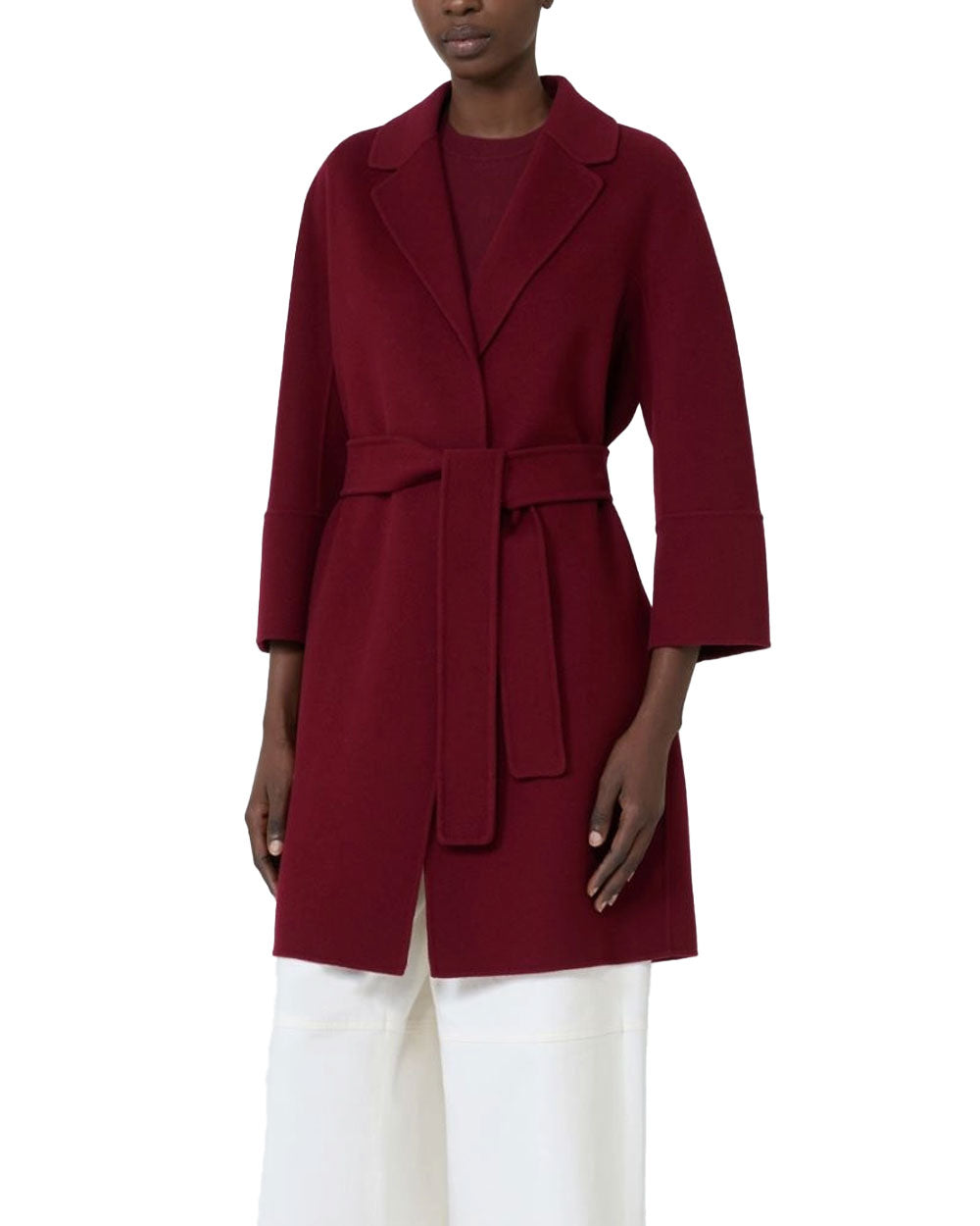 Cappotto 'S Max Mara donna ARONA bordeaux