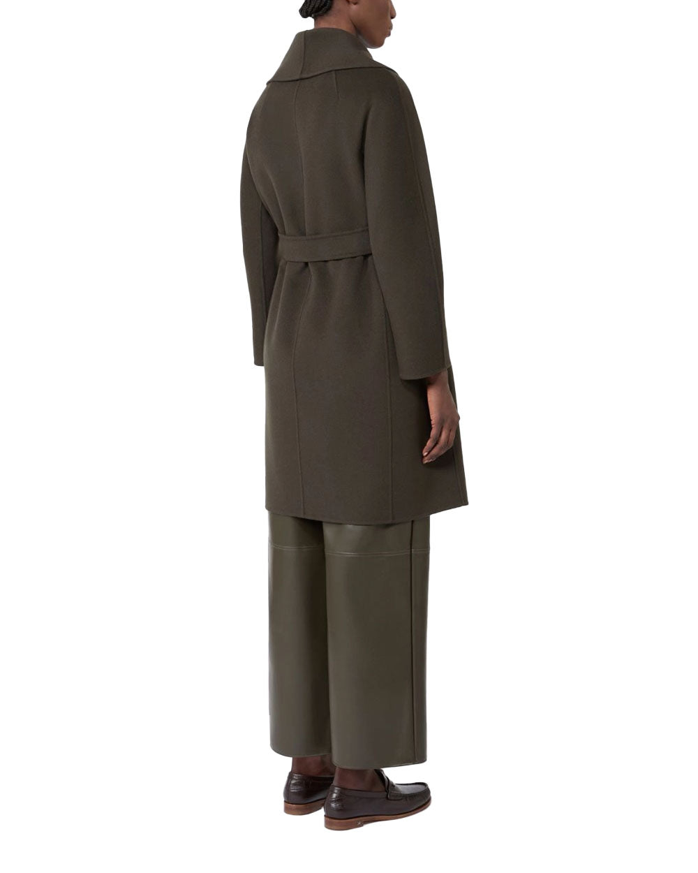 Cappotto 'S Max Mara donna MESSI kaki