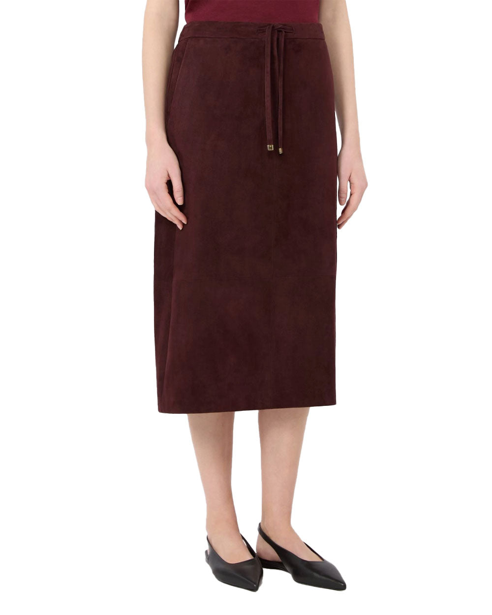 Gonna 'S Max Mara donna SMMGAZZA bordeaux