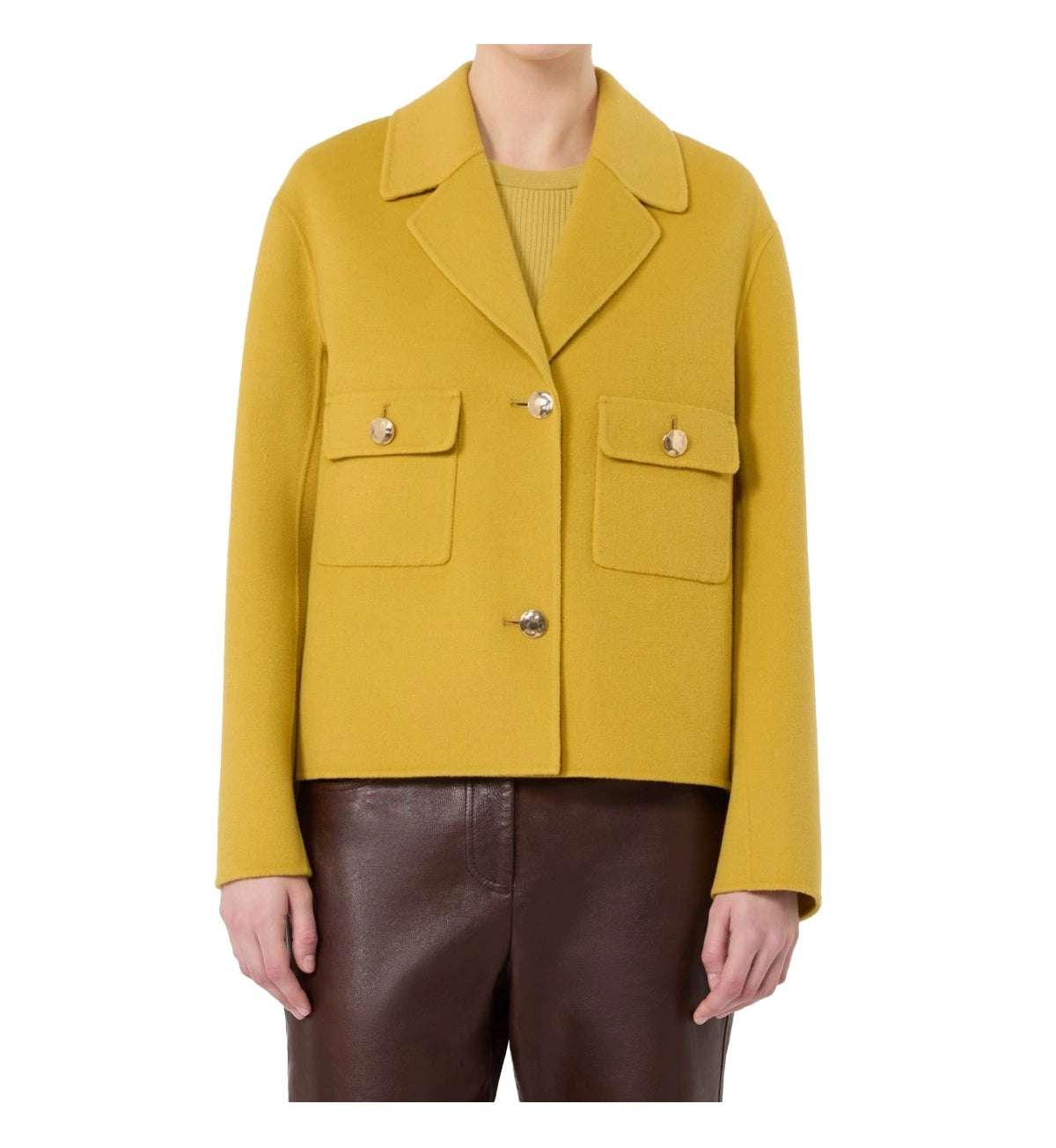 Giacca S Max Mara donna SMMSORRISO096 gialla