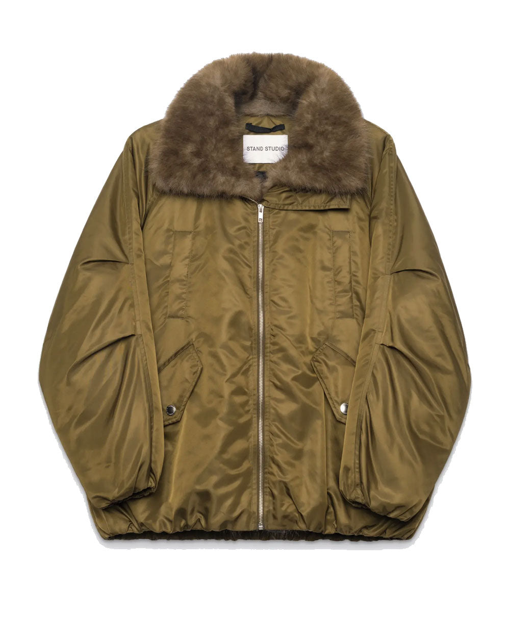Giubbino Stand studio donna 66758-8032 Thilda verde militare<BR/><BR/>