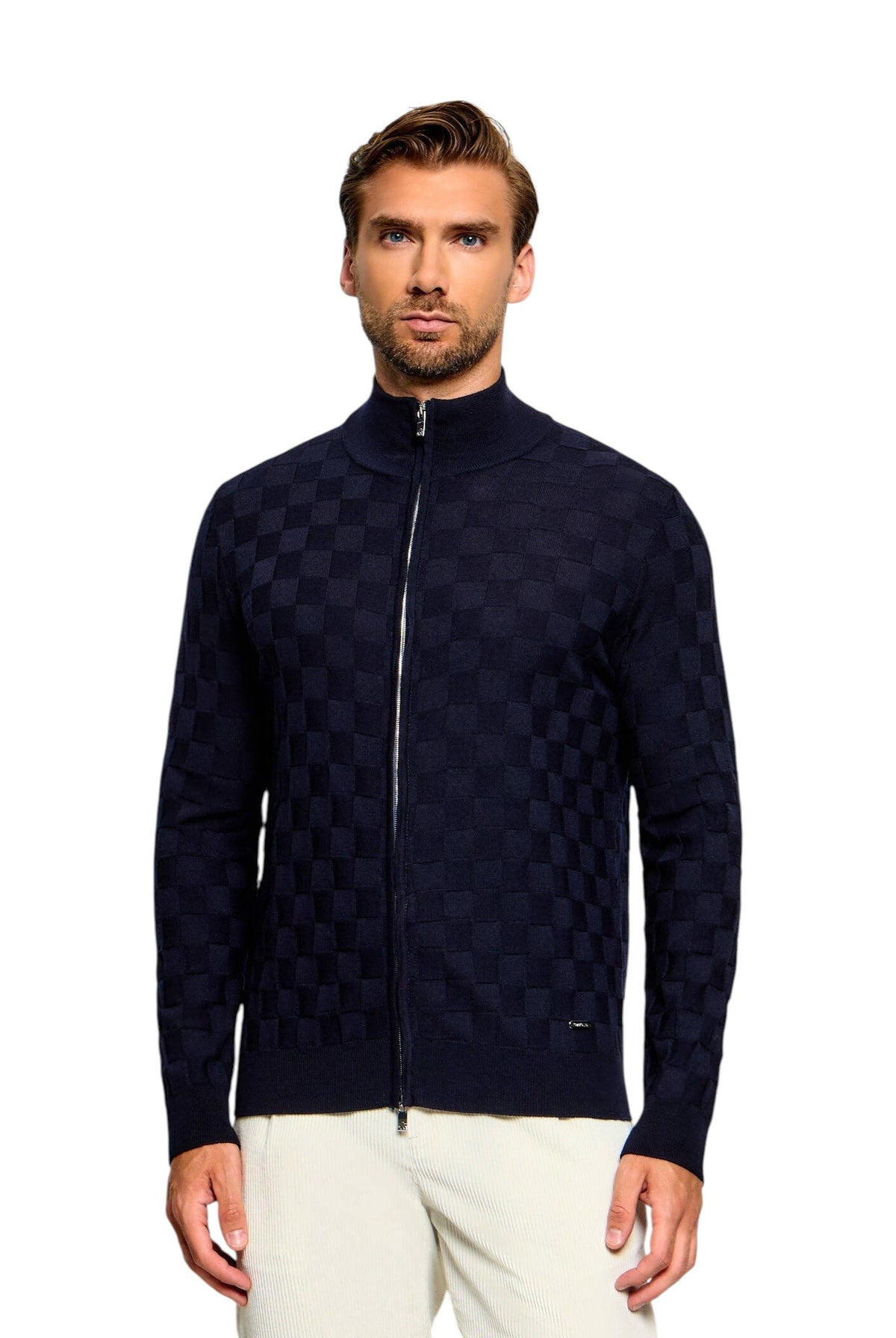 Cardigan uomo Tombolini WM08 ZMG6U780 Blu Navy