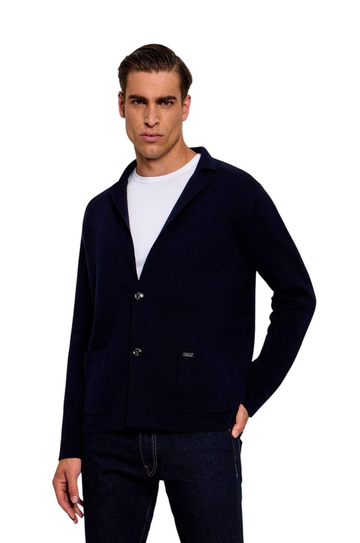 Cardigan uomo Tombolini WM34 ZMQ3 U780 Blu Navy