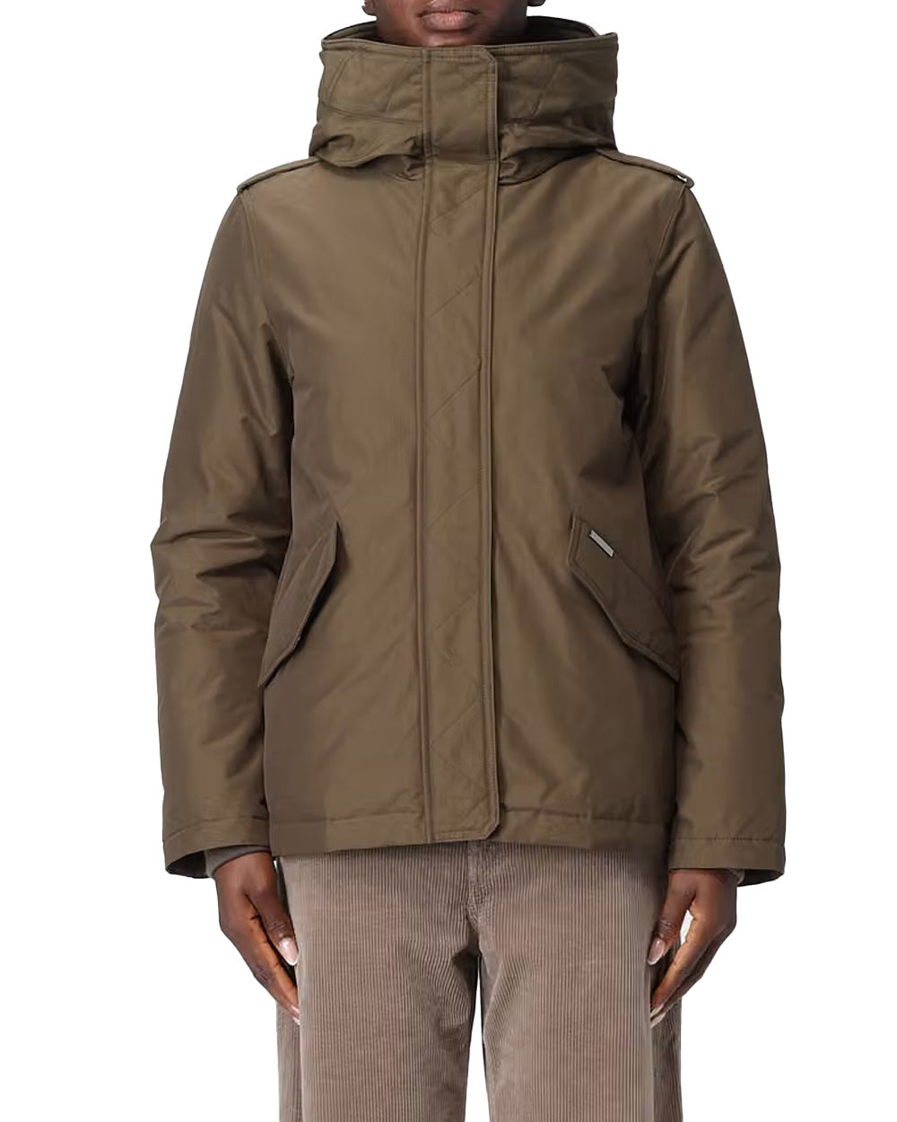 Giubbino donna WOOLRICH DONNA CFWWOU2075FBUT0001 Dark green