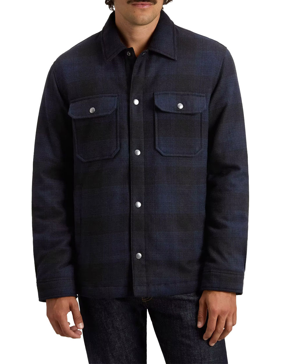 Overshirt Woolrich uomo CFWOOS2018MBUT3046 blu<BR/>