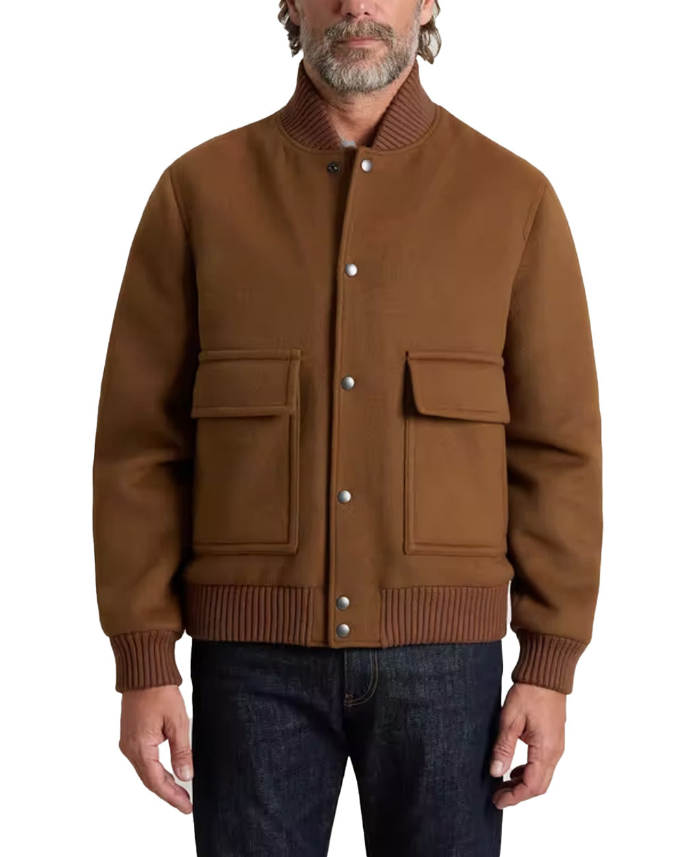 Giubbino WOOLRICH uomo CFWOOU2023MBUT5041 Bison<BR/>