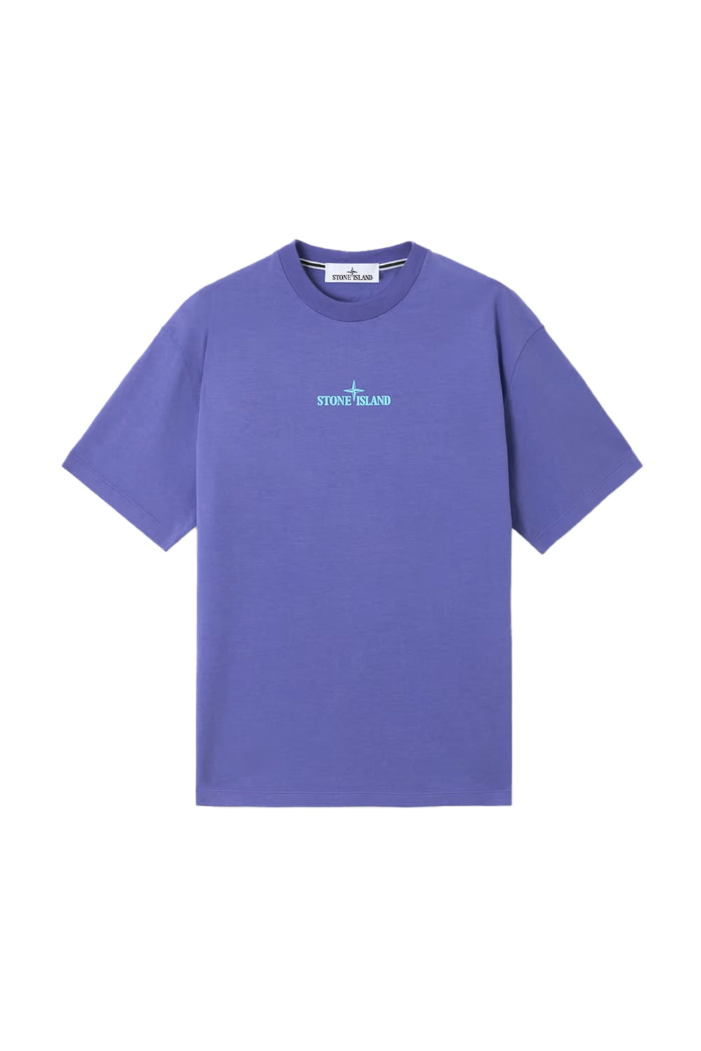 Stone Island T-shirt in jersey di cotone con stampa 